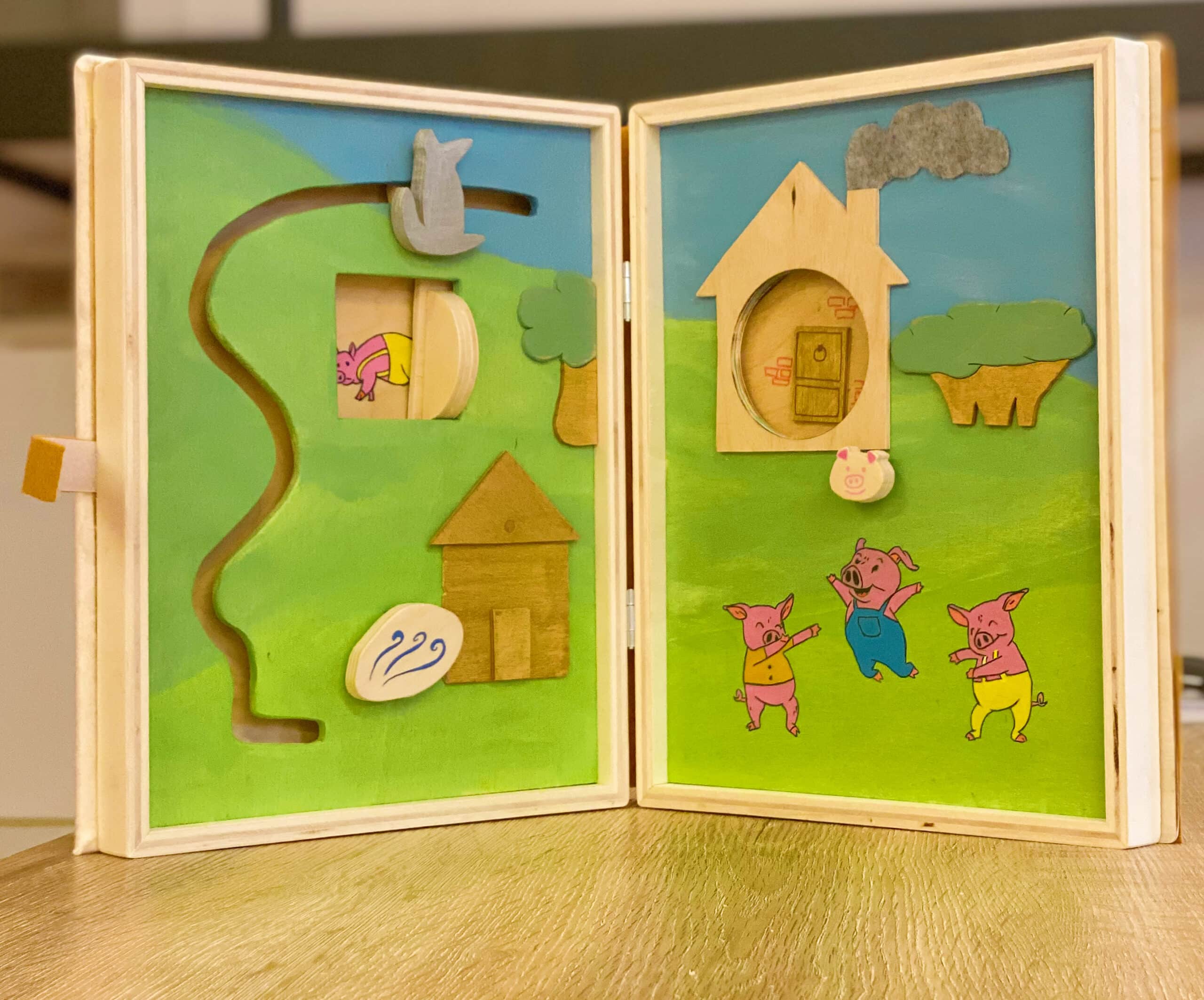 Wooden book interattivo: il nuovo gioco in legno by Cherieswood