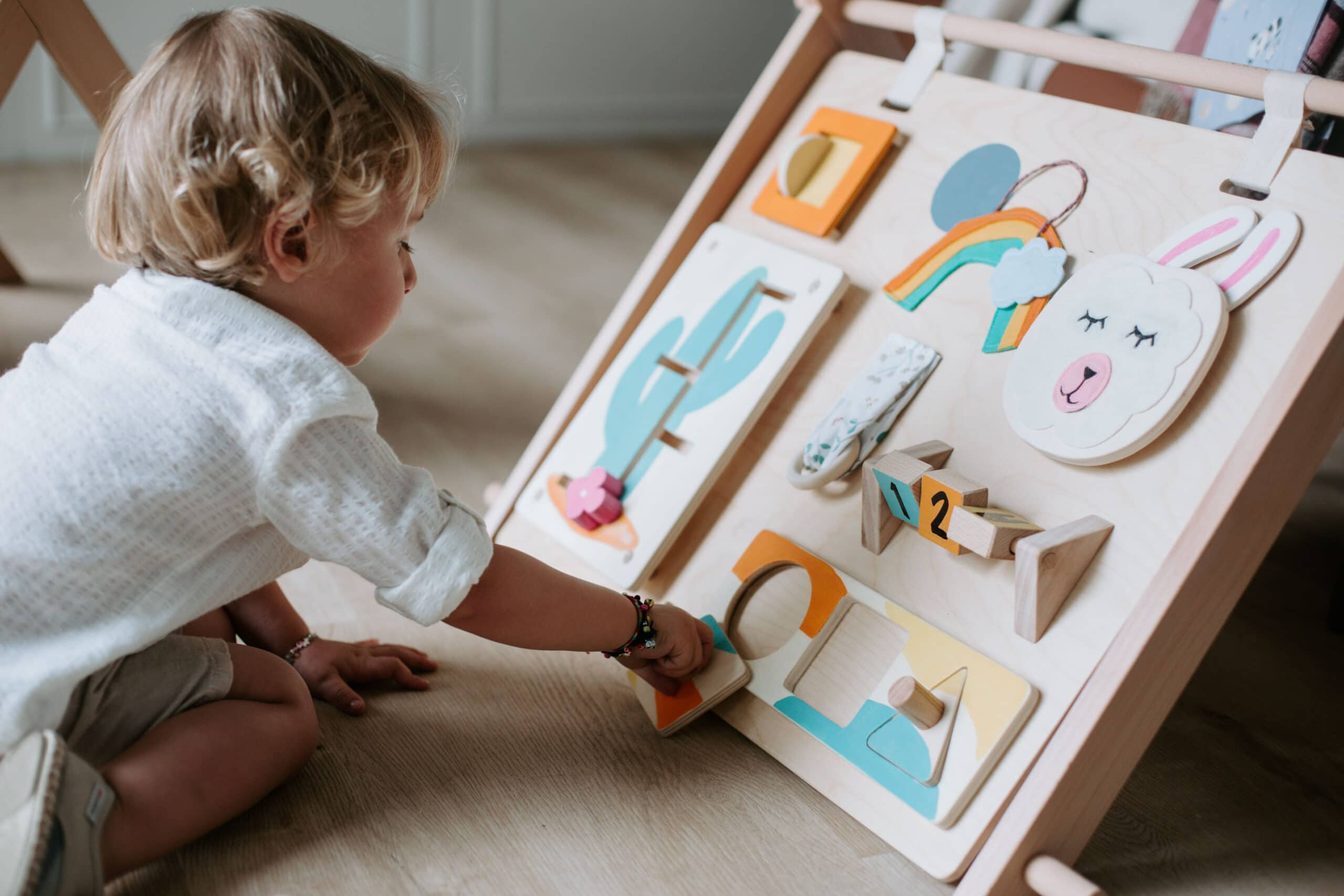 Pannello sensoriale Montessori: Serie Lama